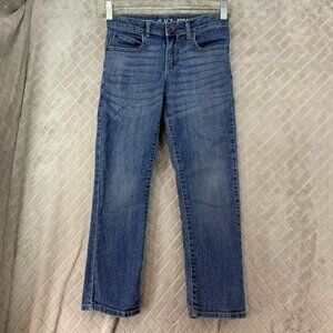 Childrens Place Kids 7 Denim Jeans Blue Straight Leg Stretch Adjustable Waist